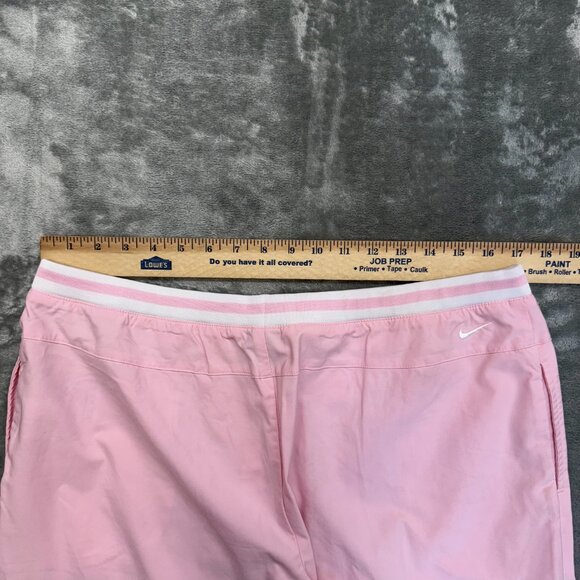 vintage nike capris womens XL pink drawstring hem striped waistband casual Y2K - Picture 16 of 16